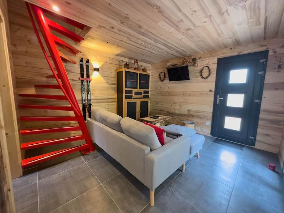 Le Refuge Perche Du Saut De La Bourrique Spa, Terrain Cloture Gérardmer Extérieur photo